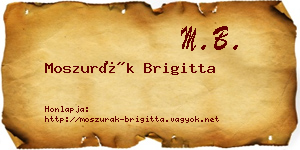 Moszurák Brigitta névjegykártya